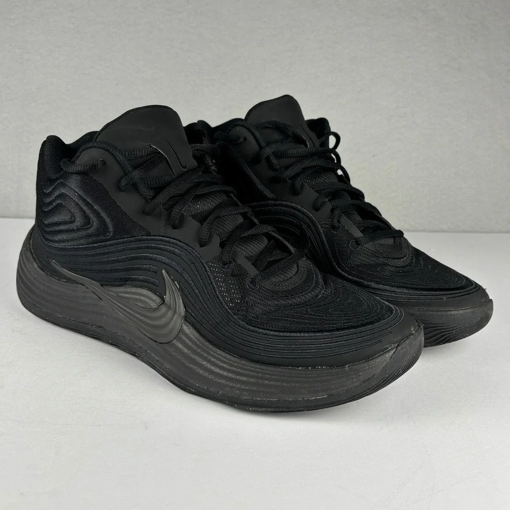 Nike Precision 8 Mid Basketball Shoes IH1105-001 Size 12 Black